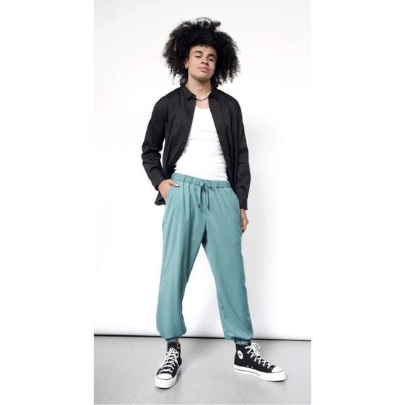 Wildfang The Empower Drawstring Jogger Pant NWT Unisex Large Marine Blue New - Picture 1 of 15